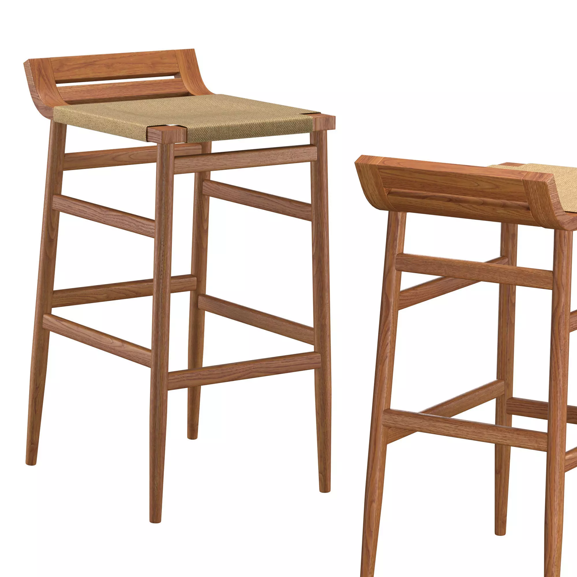 Abing Bar Stool 3D model_0