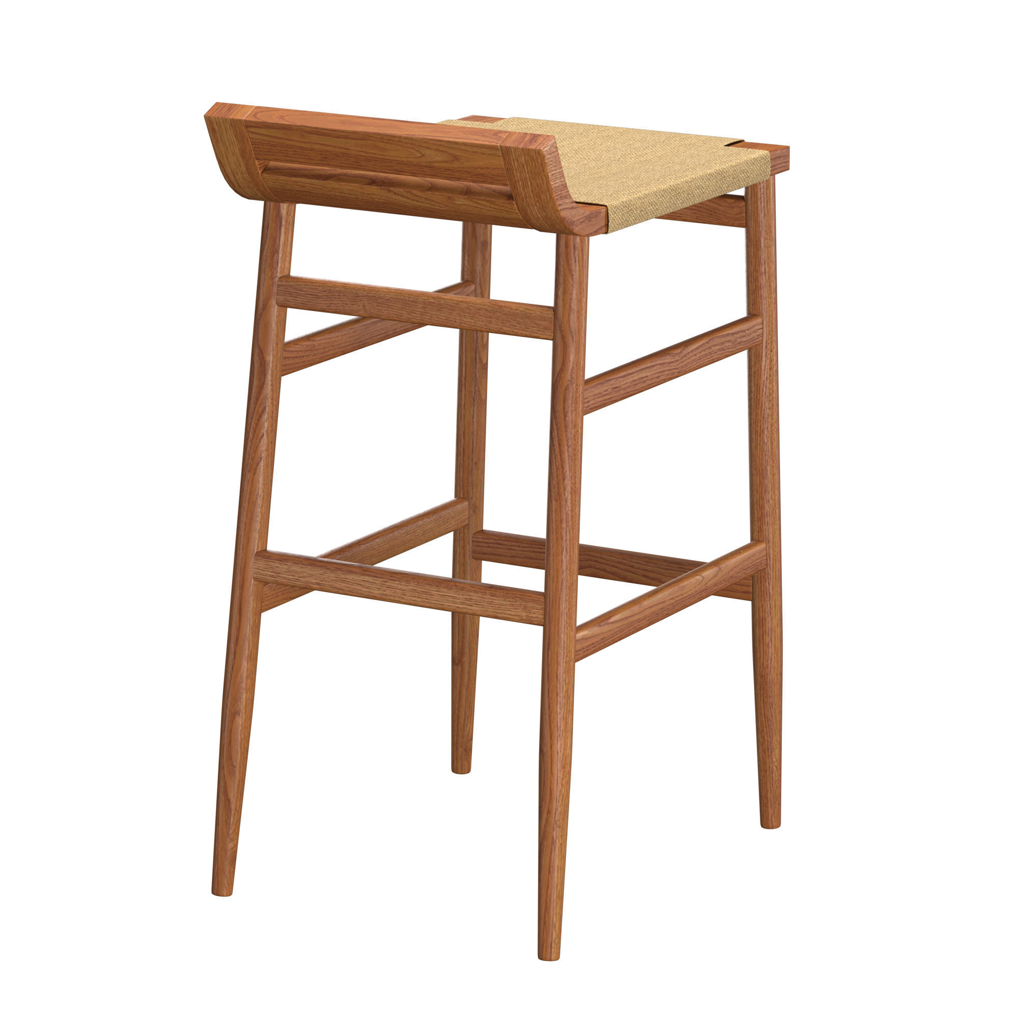 Abing Bar Stool 3D model_4
