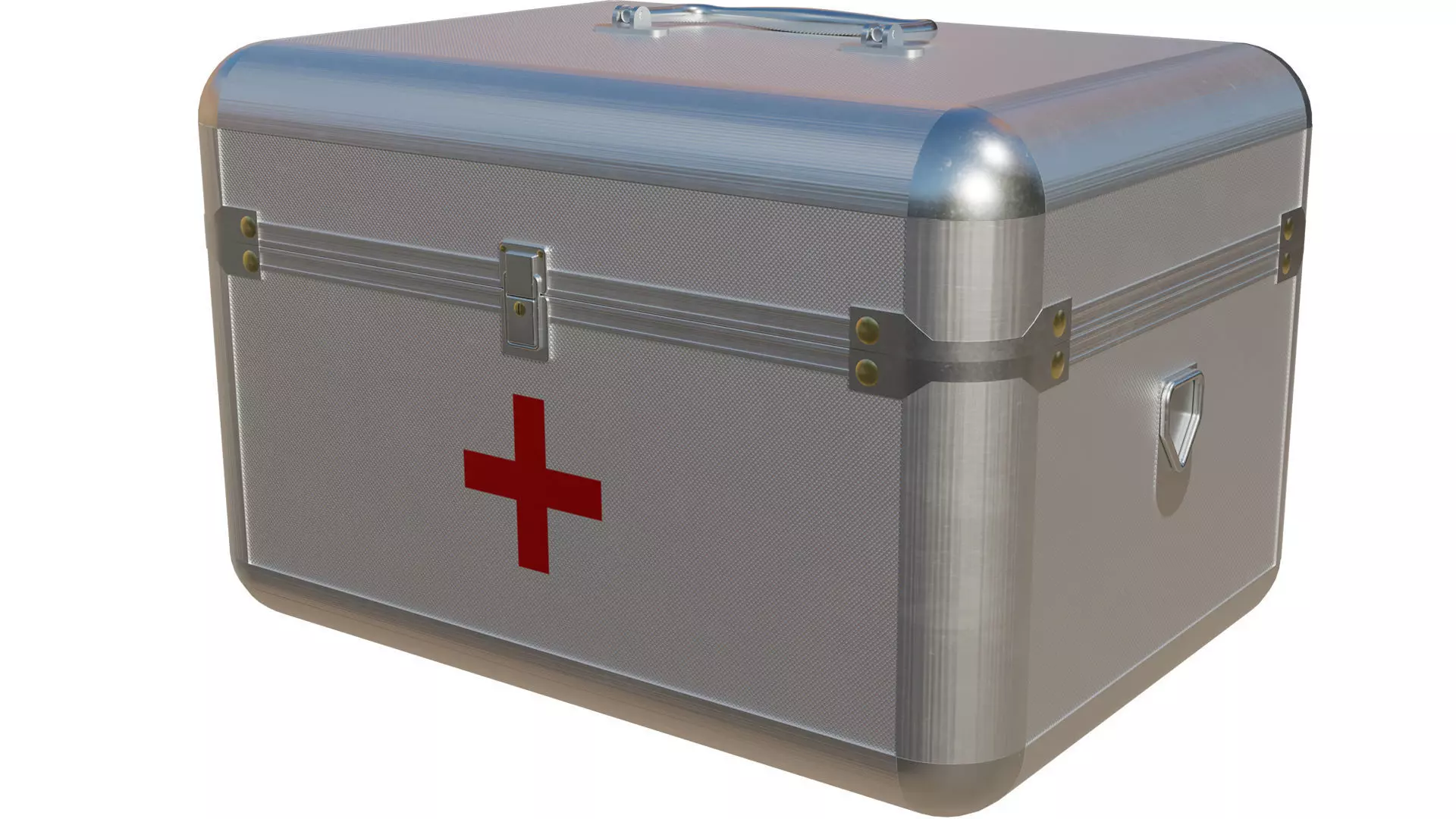 First aid kit Low-poly 3D model_0