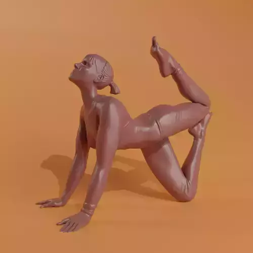 Yoga 1 woman in pose