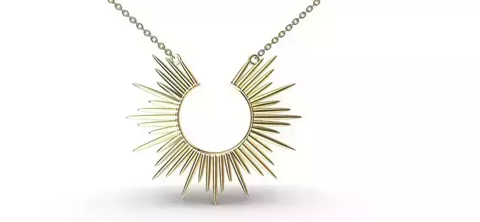 Radiance Spikes Pendant 3D print model