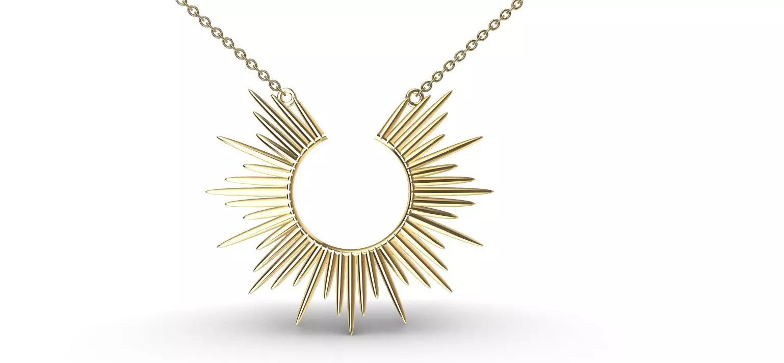 Radiance Spikes Pendant 3D print model