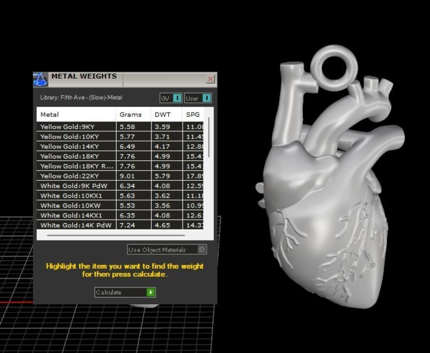Heart Pendant different sizes N72 3D print model_8