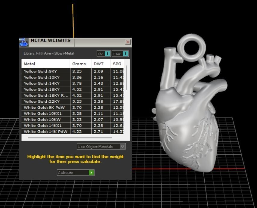 Heart Pendant different sizes N72 3D print model_7