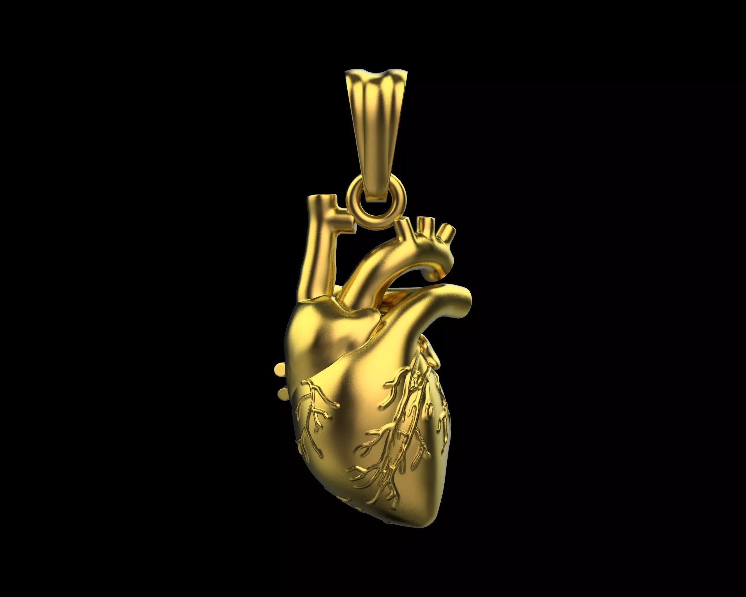 Heart Pendant different sizes N72 3D print model_0