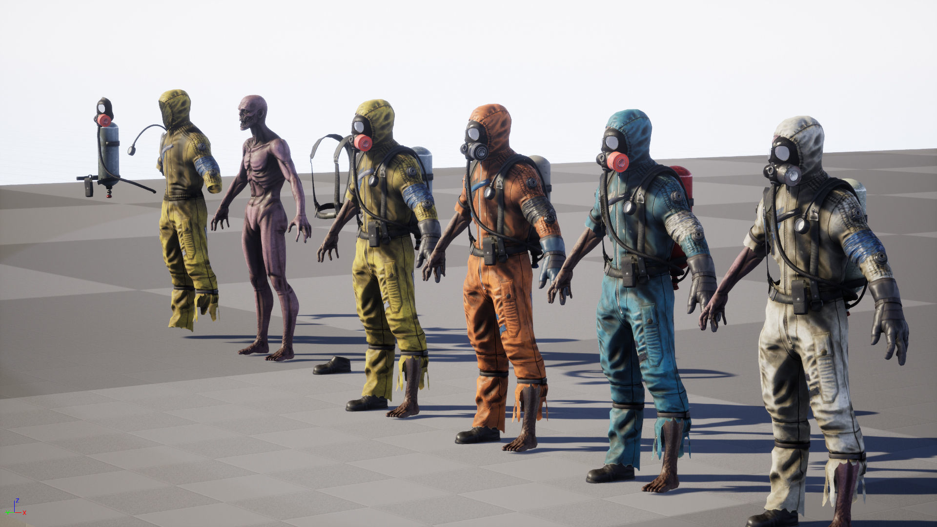 UrbanZombie4 for pack Low-poly 3D model_35