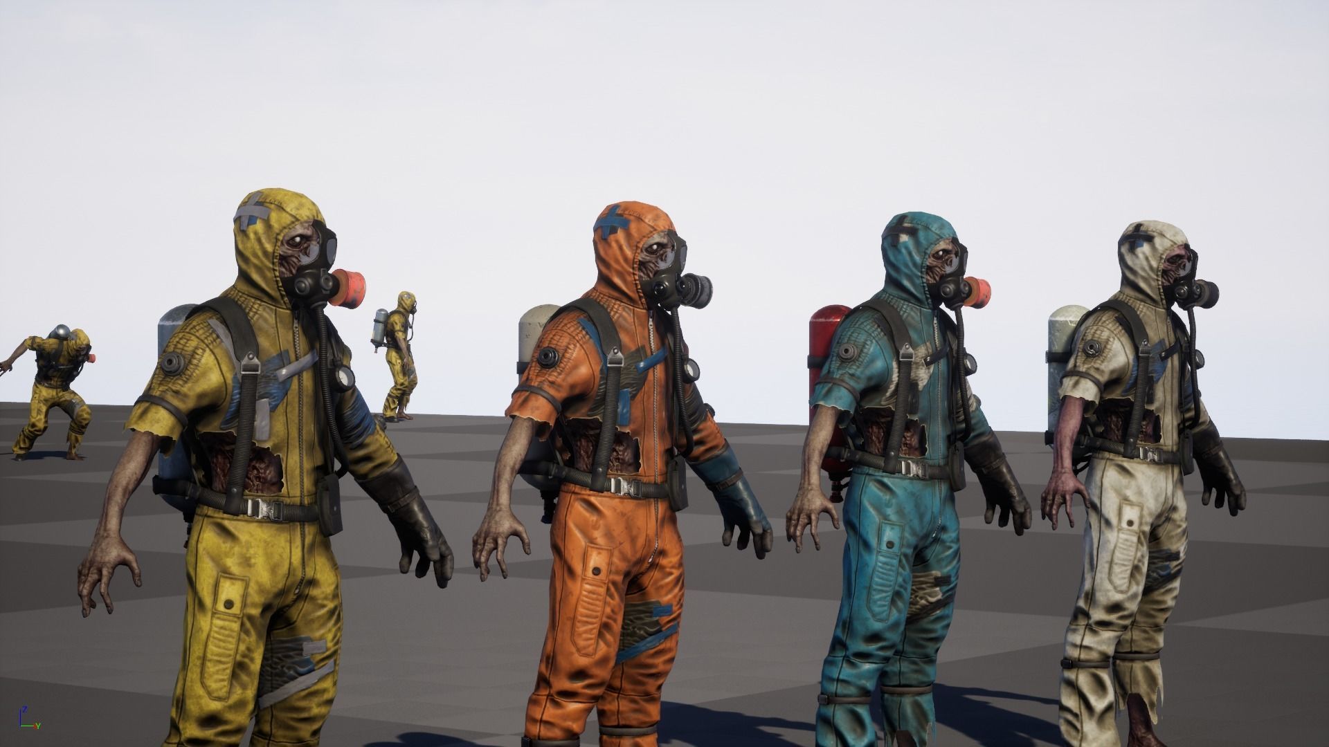 UrbanZombie4 for pack Low-poly 3D model_36