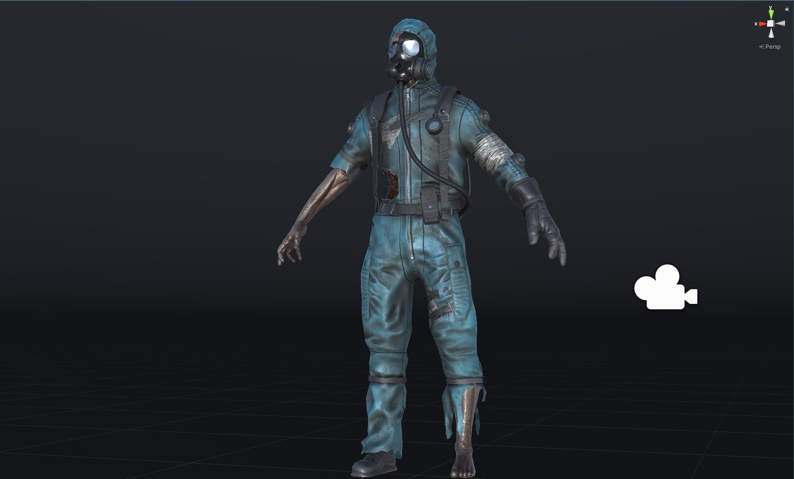 UrbanZombie4 for pack Low-poly 3D model_34