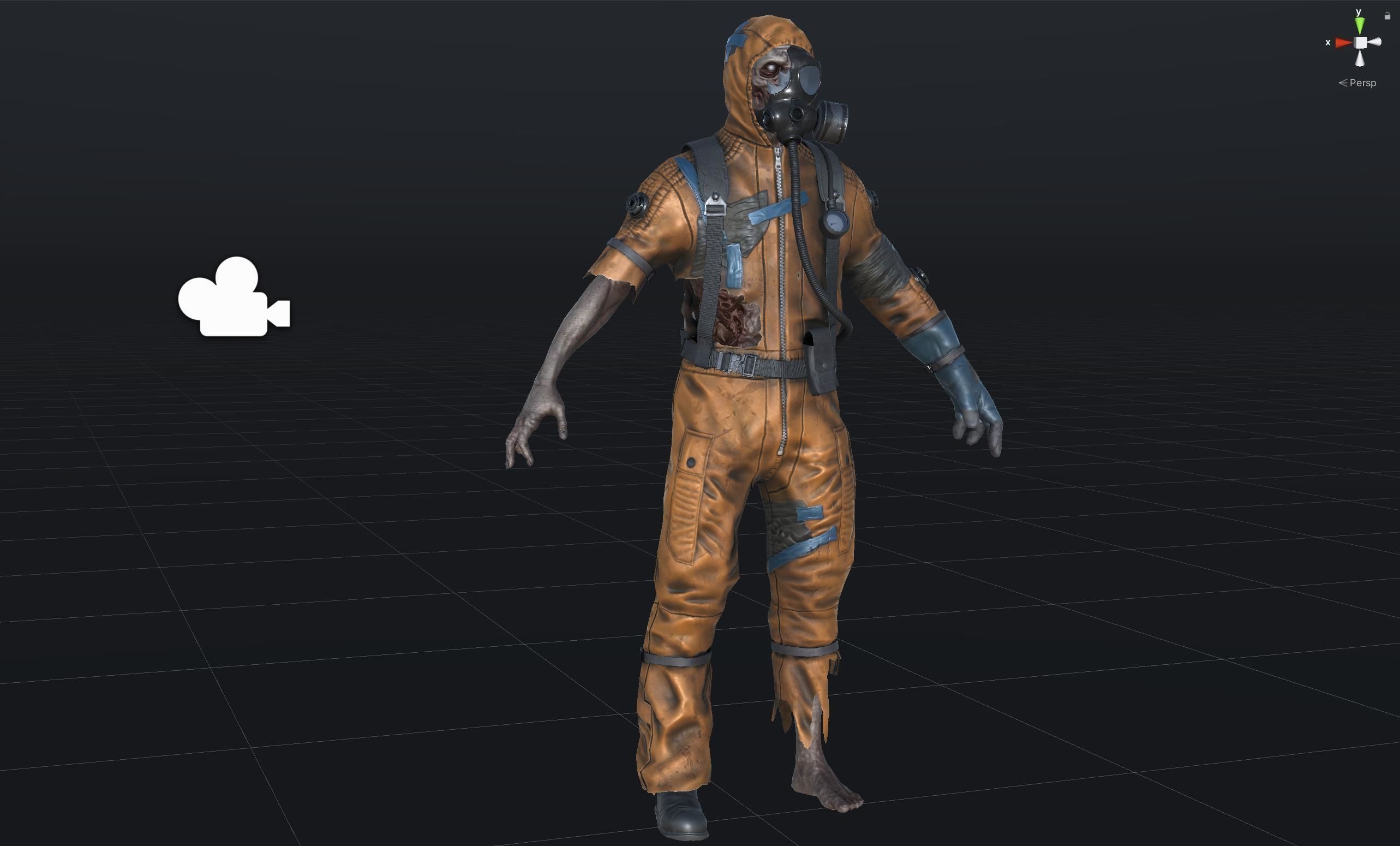 UrbanZombie4 for pack Low-poly 3D model_33