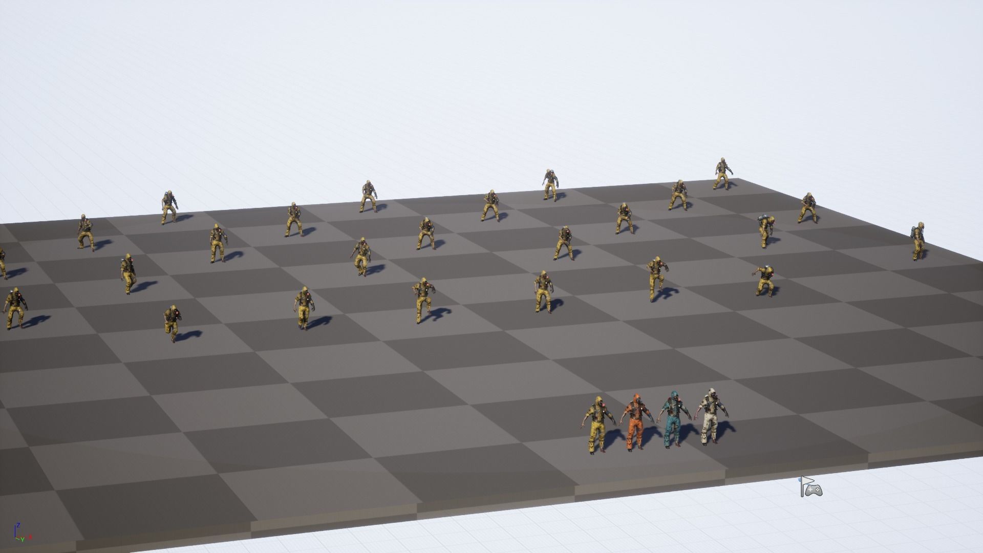 UrbanZombie4 for pack Low-poly 3D model_38