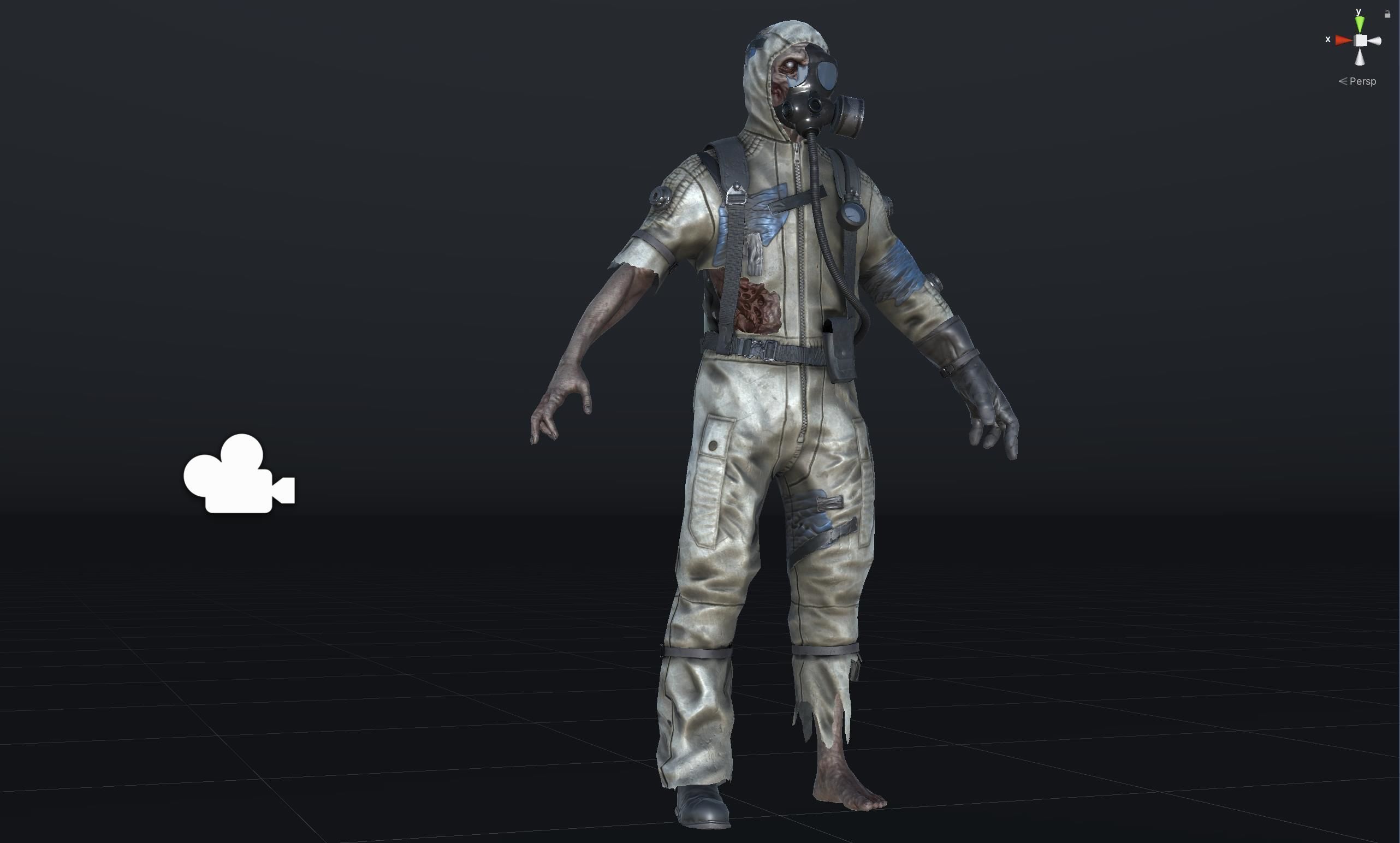 UrbanZombie4 for pack Low-poly 3D model_31