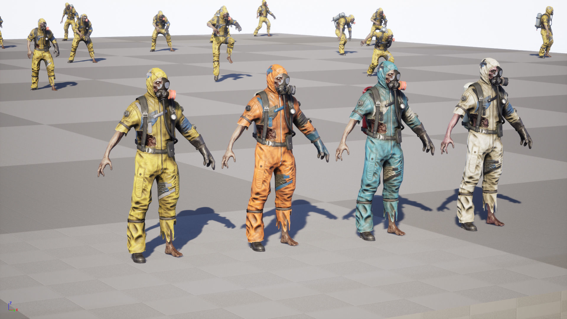 UrbanZombie4 for pack Low-poly 3D model_37