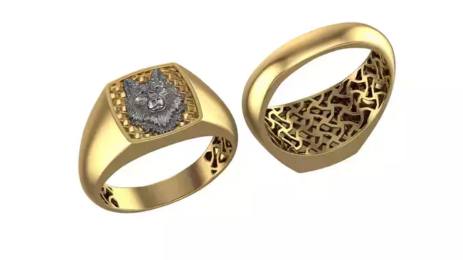 Wolf Unisex Ring