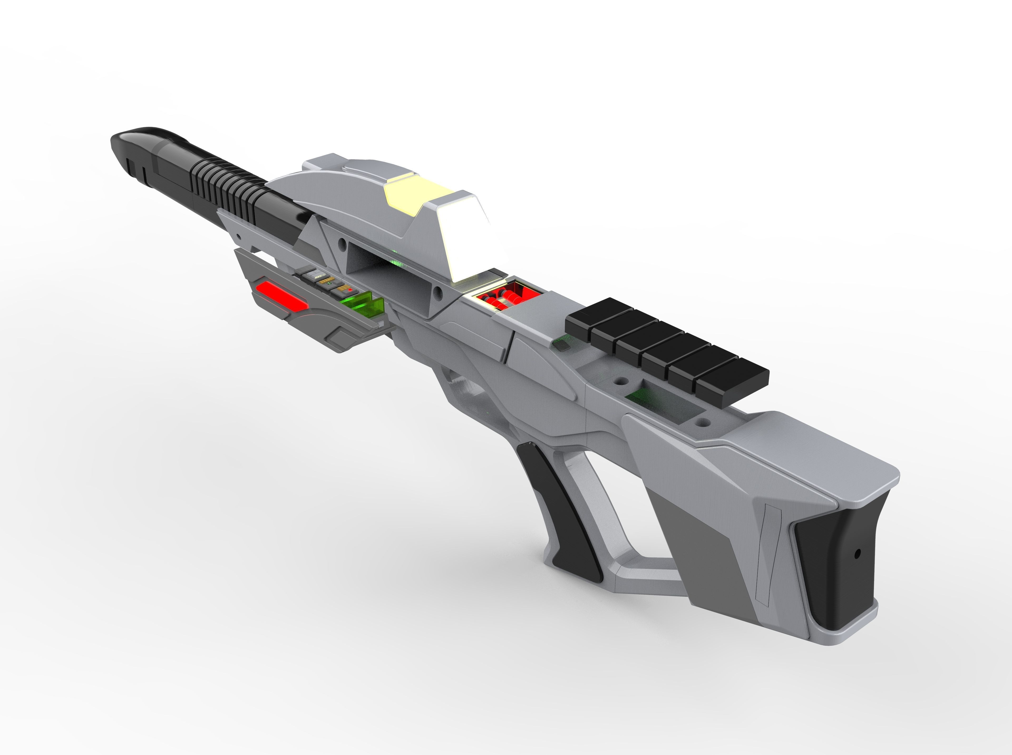 Type 3 Phaser Rifles Bundle - Star Trek First Contact - STL  3D print model_10