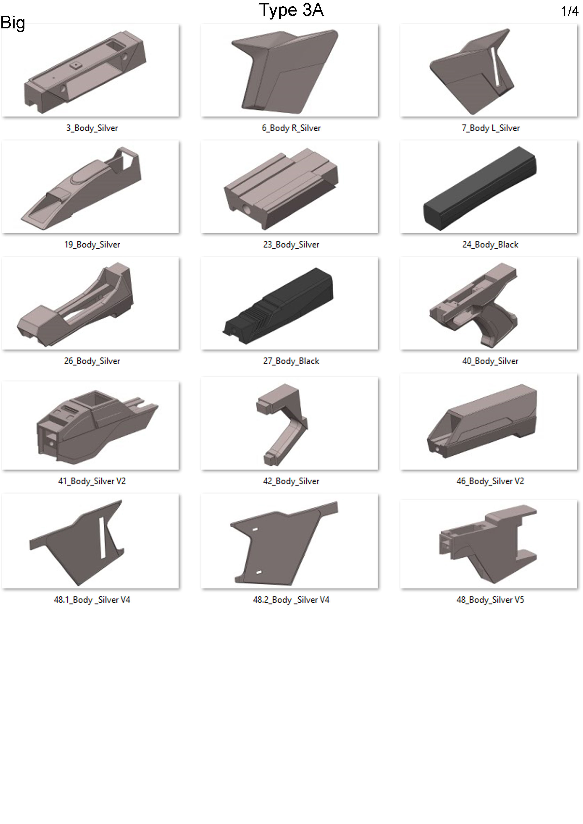 Type 3 Phaser Rifles Bundle - Star Trek First Contact - STL  3D print model_14