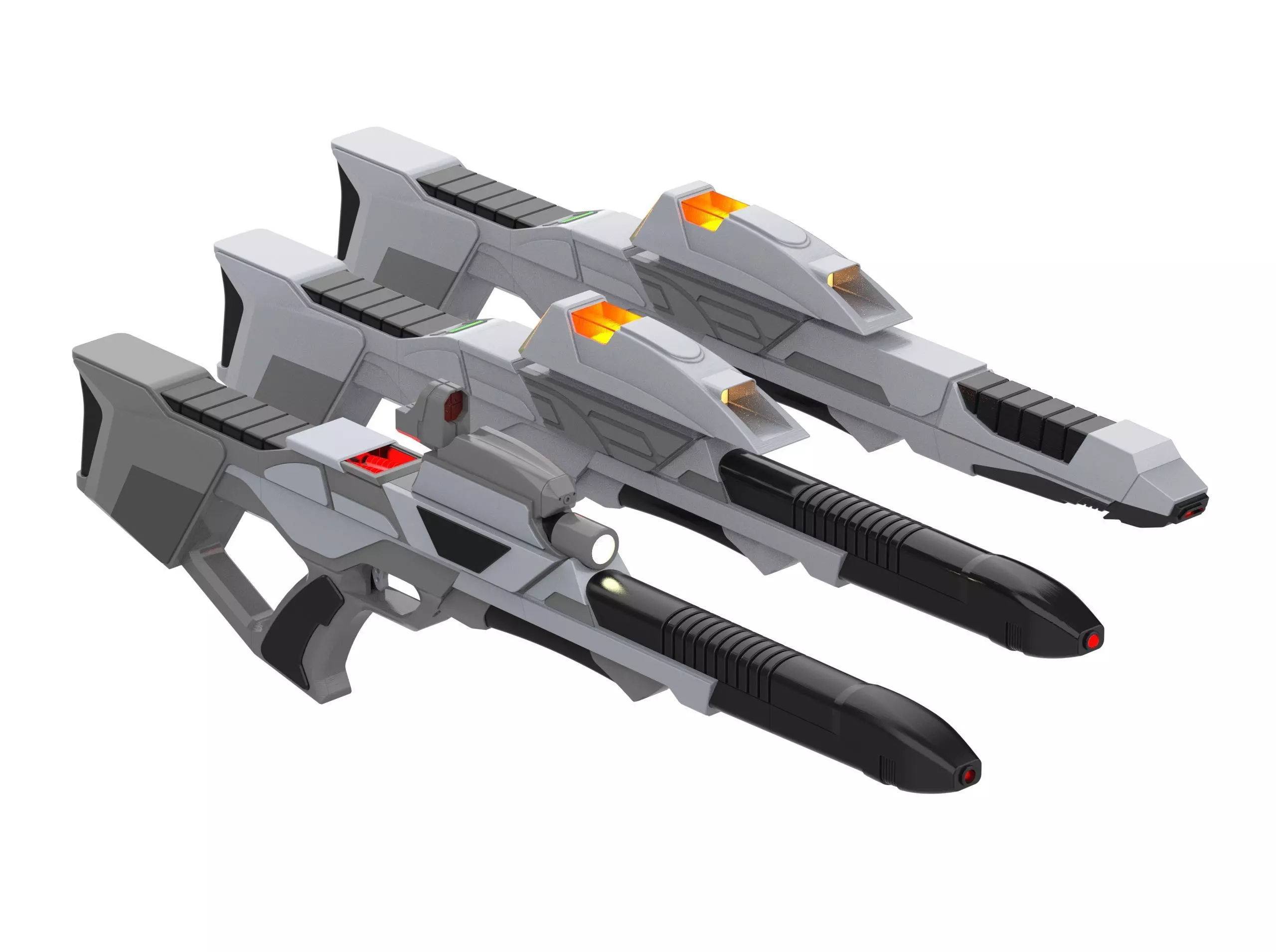 Type 3 Phaser Rifles Bundle - Star Trek First Contact - STL  3D print model_0