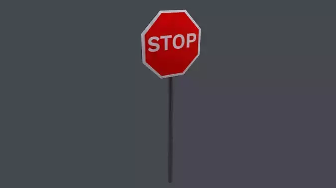 Stop Sign 3D Model