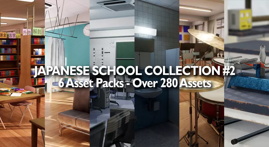 Japanese School Collection 2 - 6  School Scenes _0