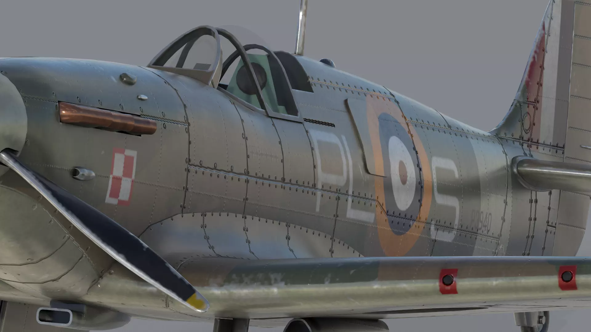 Supermarine Spitfire 3D model_0