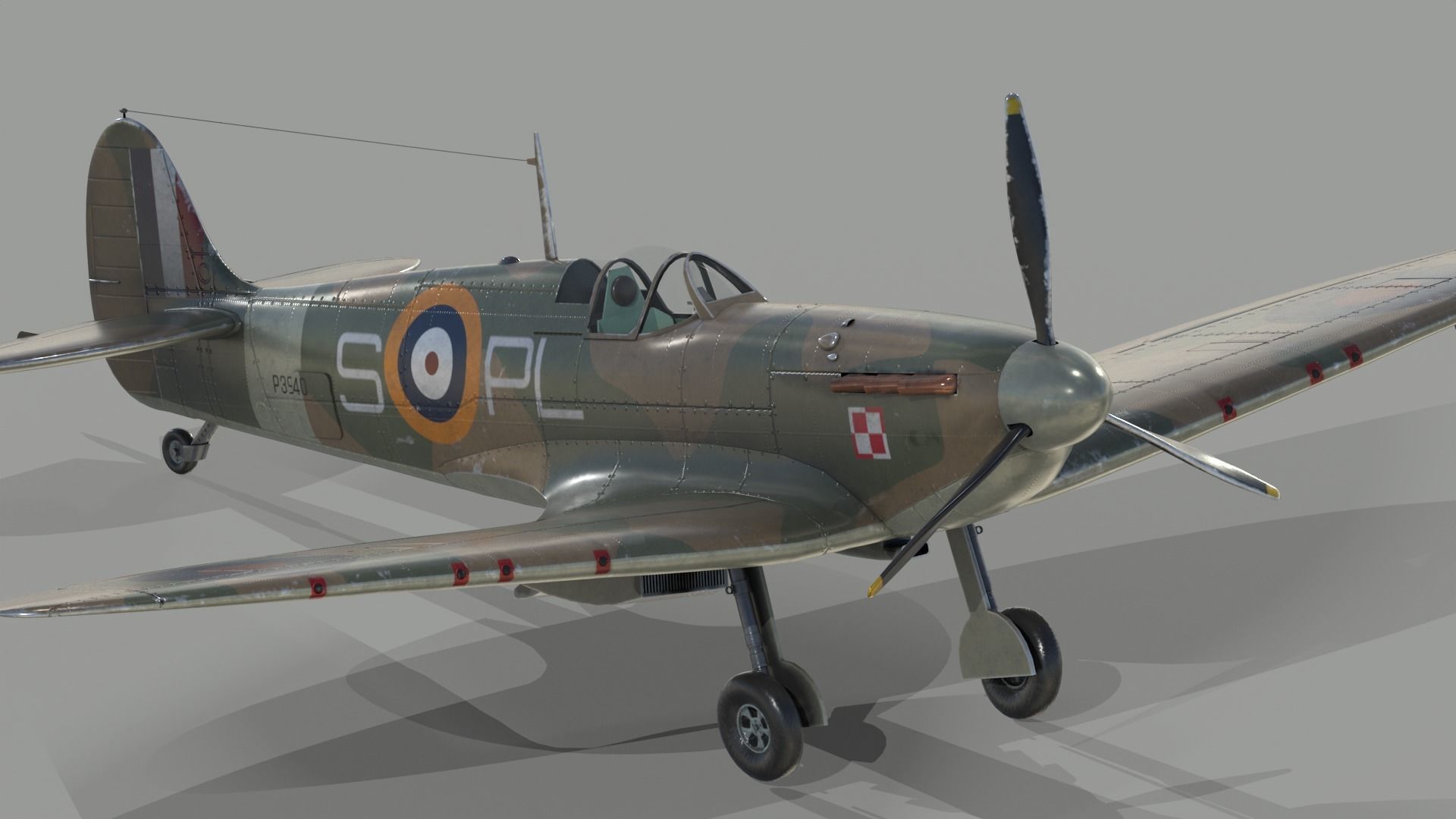 Supermarine Spitfire 3D model_10