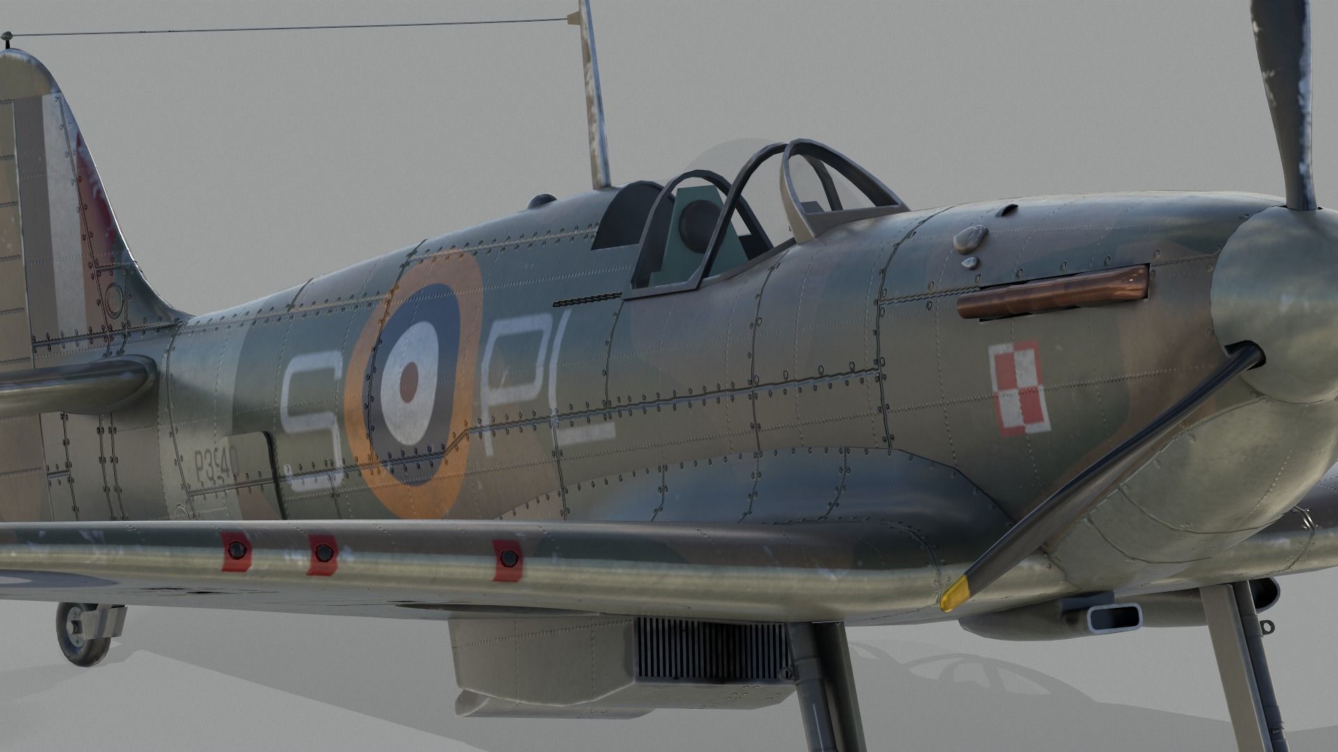 Supermarine Spitfire 3D model_2