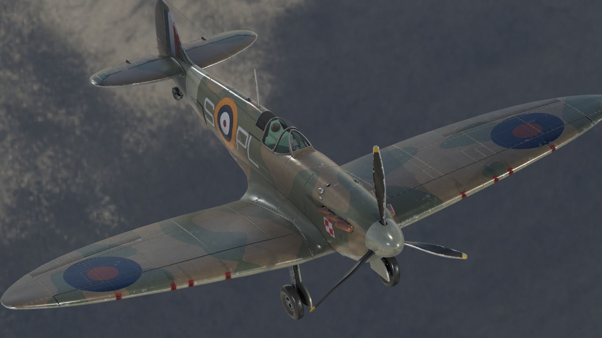 Supermarine Spitfire 3D model_11