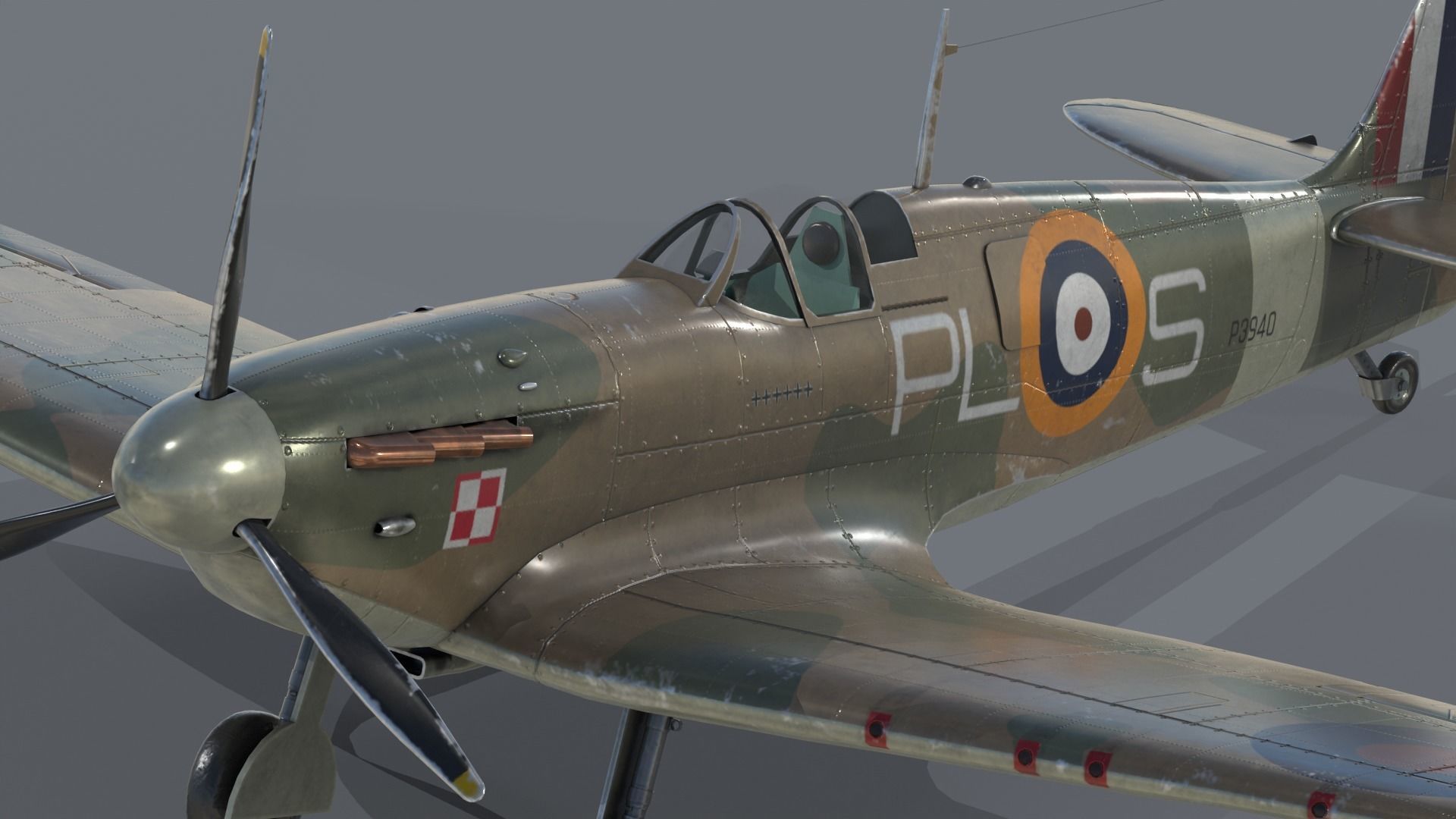 Supermarine Spitfire 3D model_5
