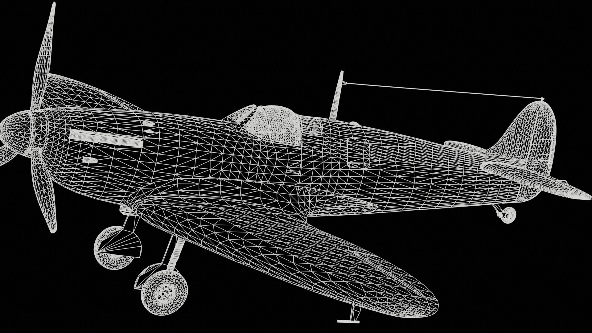 Supermarine Spitfire 3D model_22