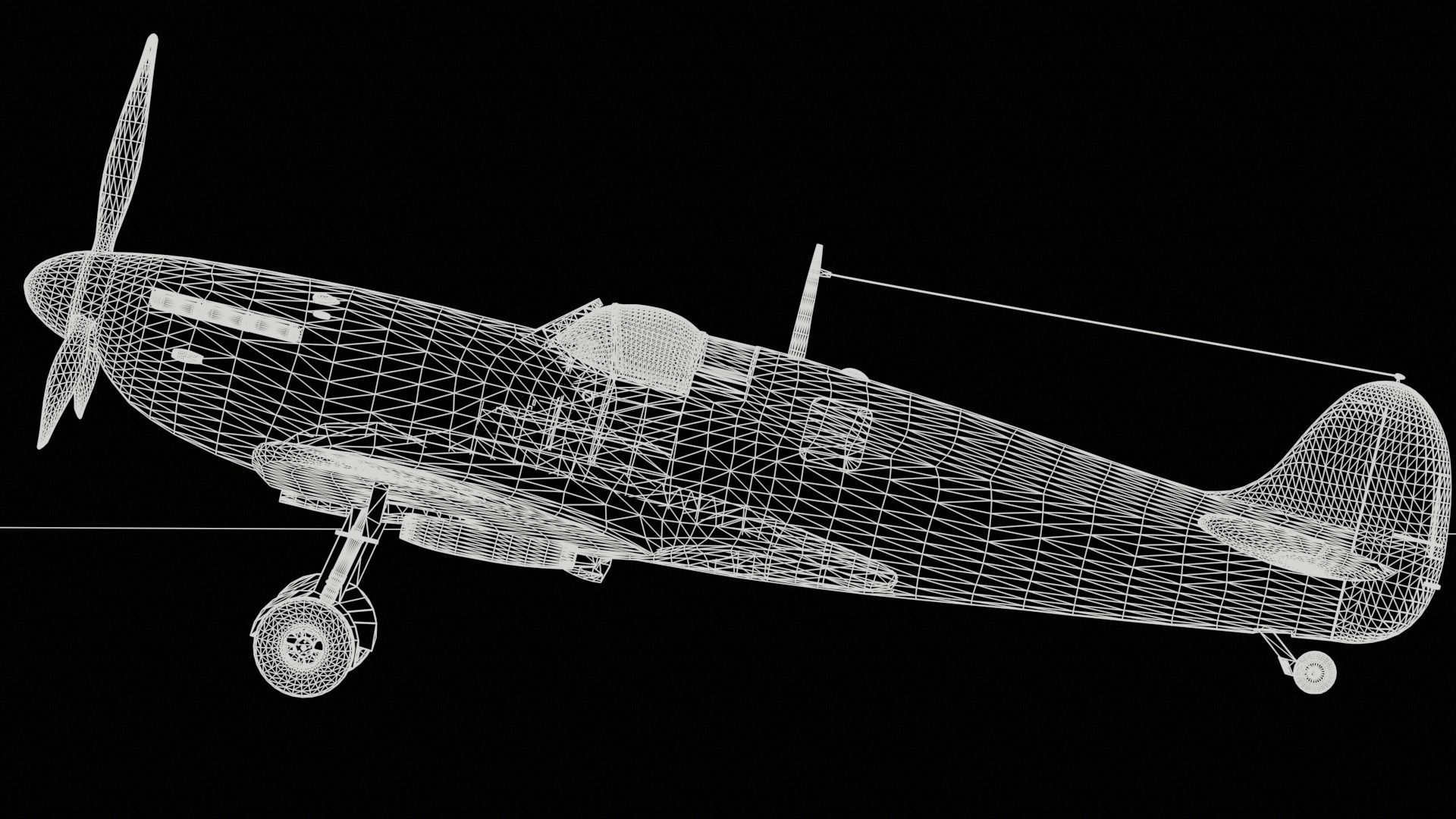 Supermarine Spitfire 3D model_16