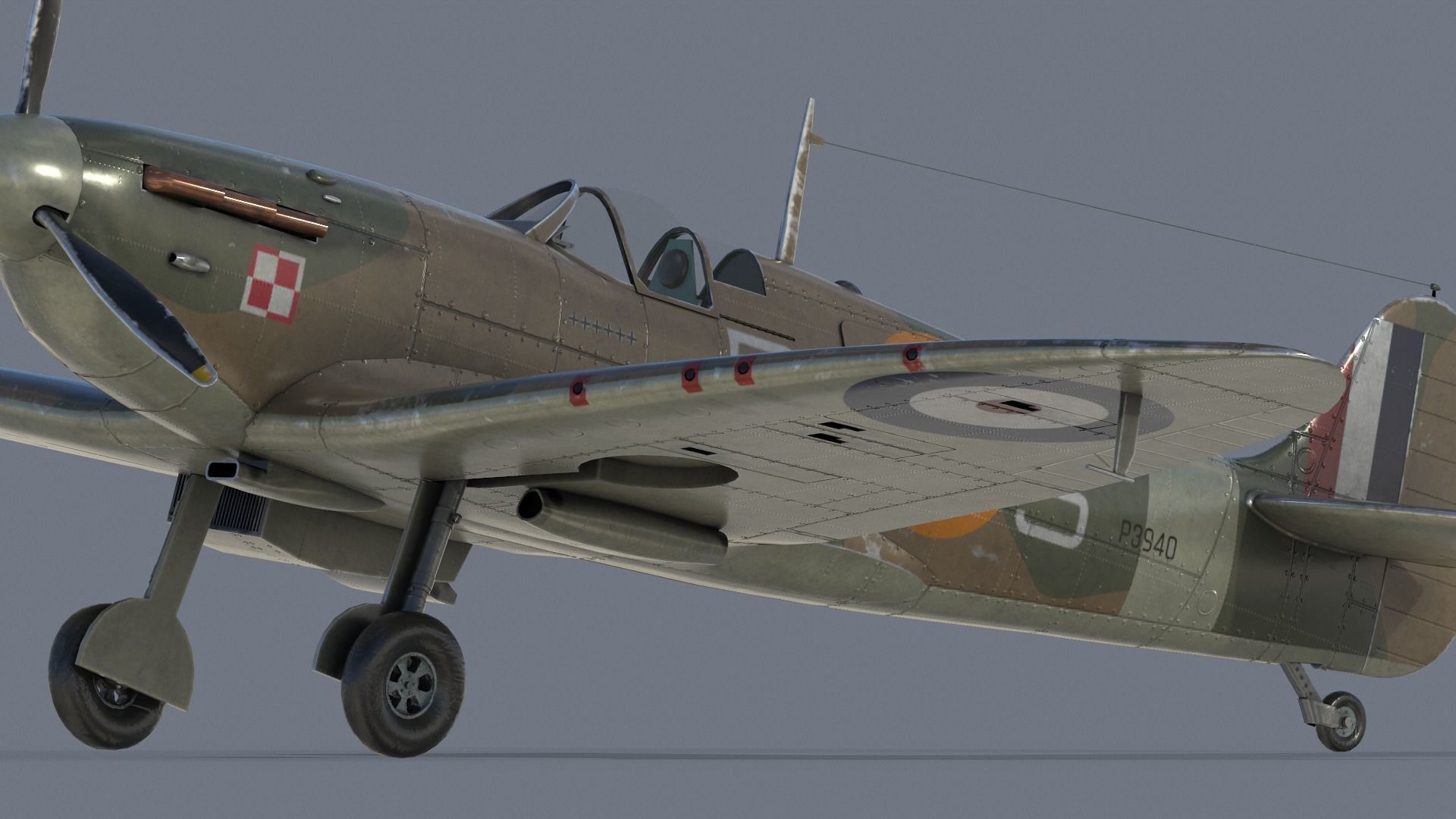 Supermarine Spitfire 3D model_3