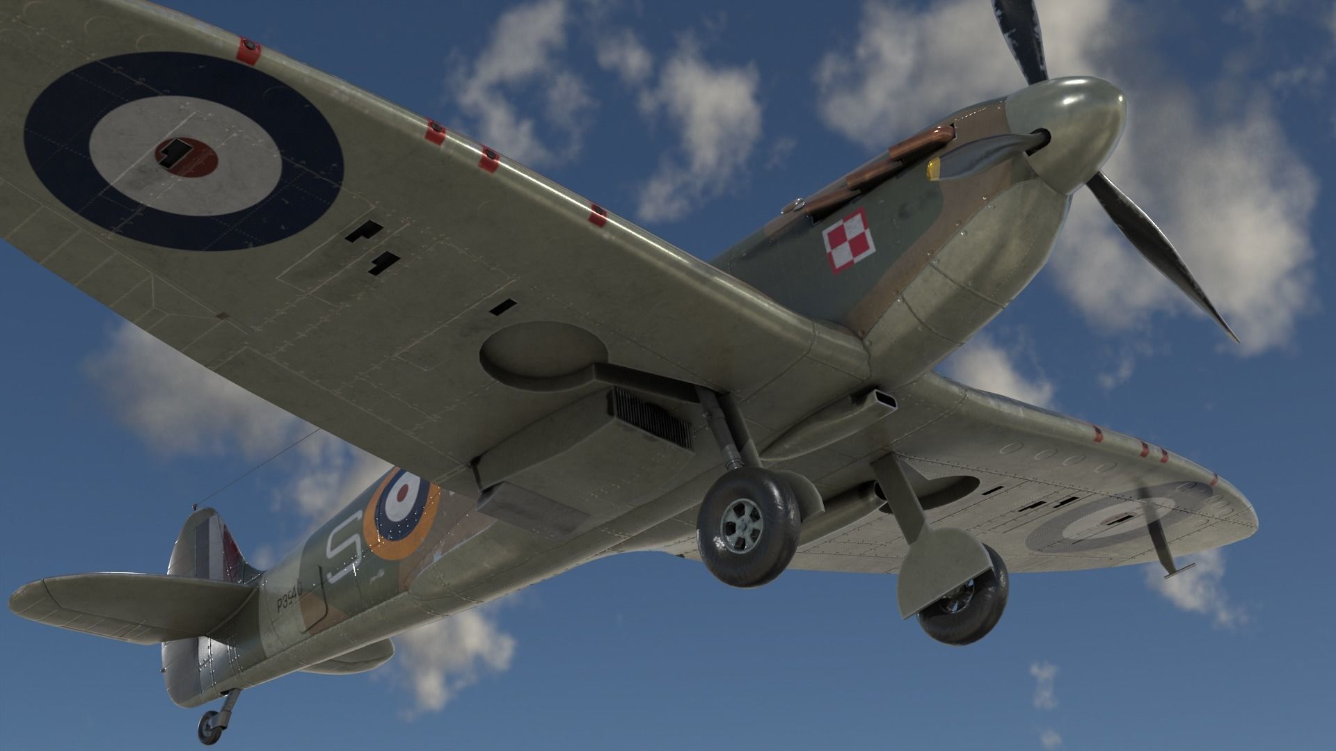 Supermarine Spitfire 3D model_6