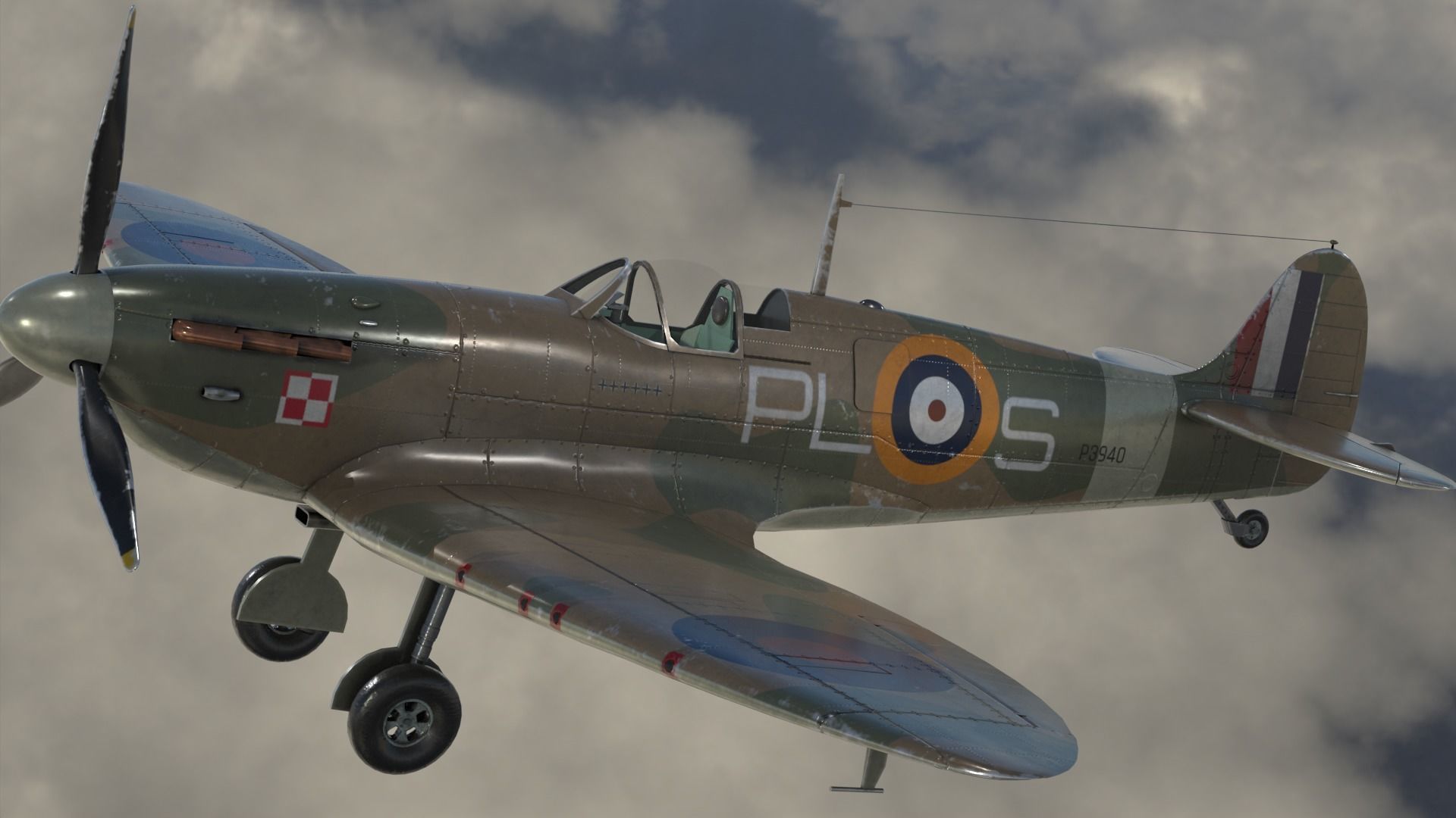 Supermarine Spitfire 3D model_13