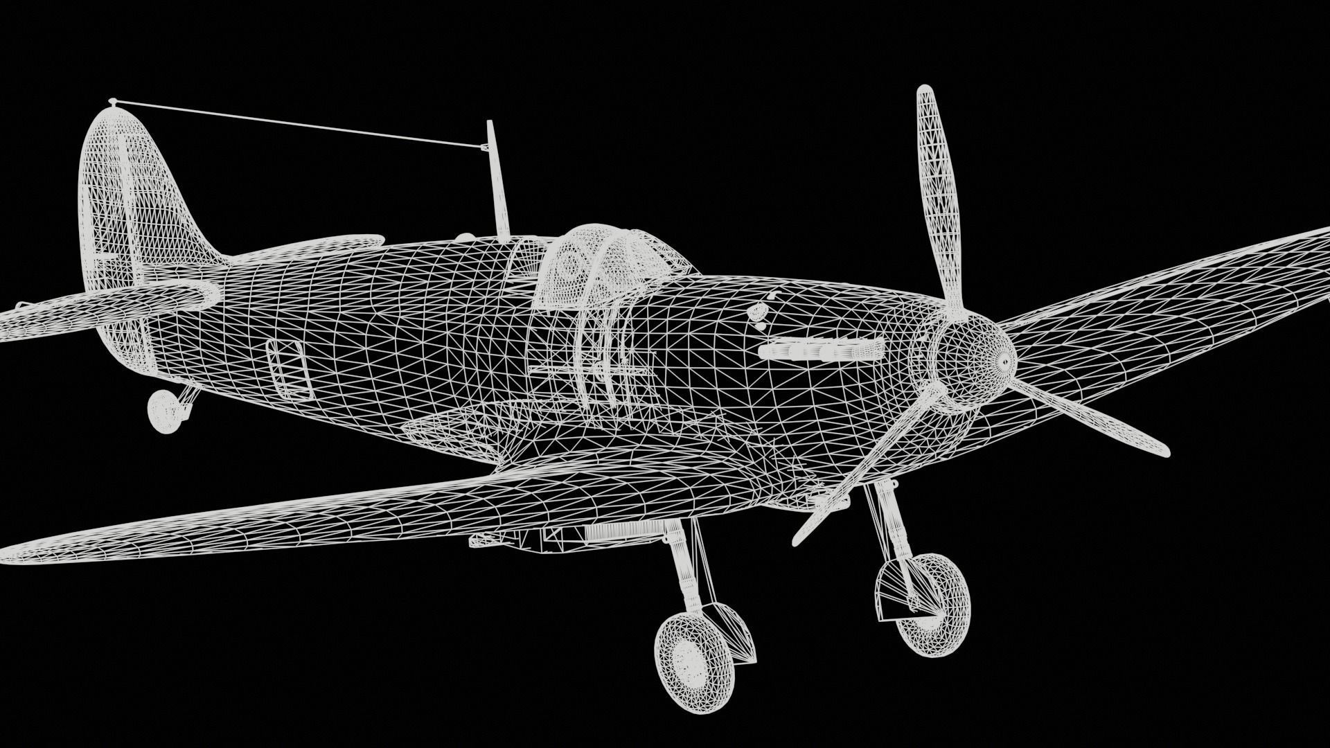 Supermarine Spitfire 3D model_17