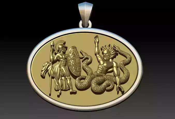 Soldier and the Beast Pendant