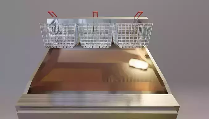 Kitchen Deep Fryer 3D model