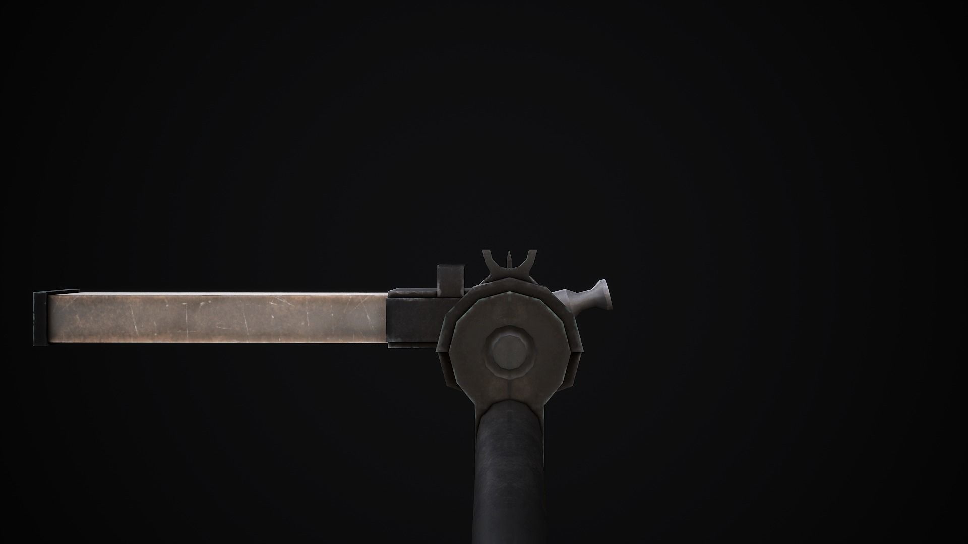 Sten Submachine Gun - Low Poly Game Ready Low-poly 3D model_13