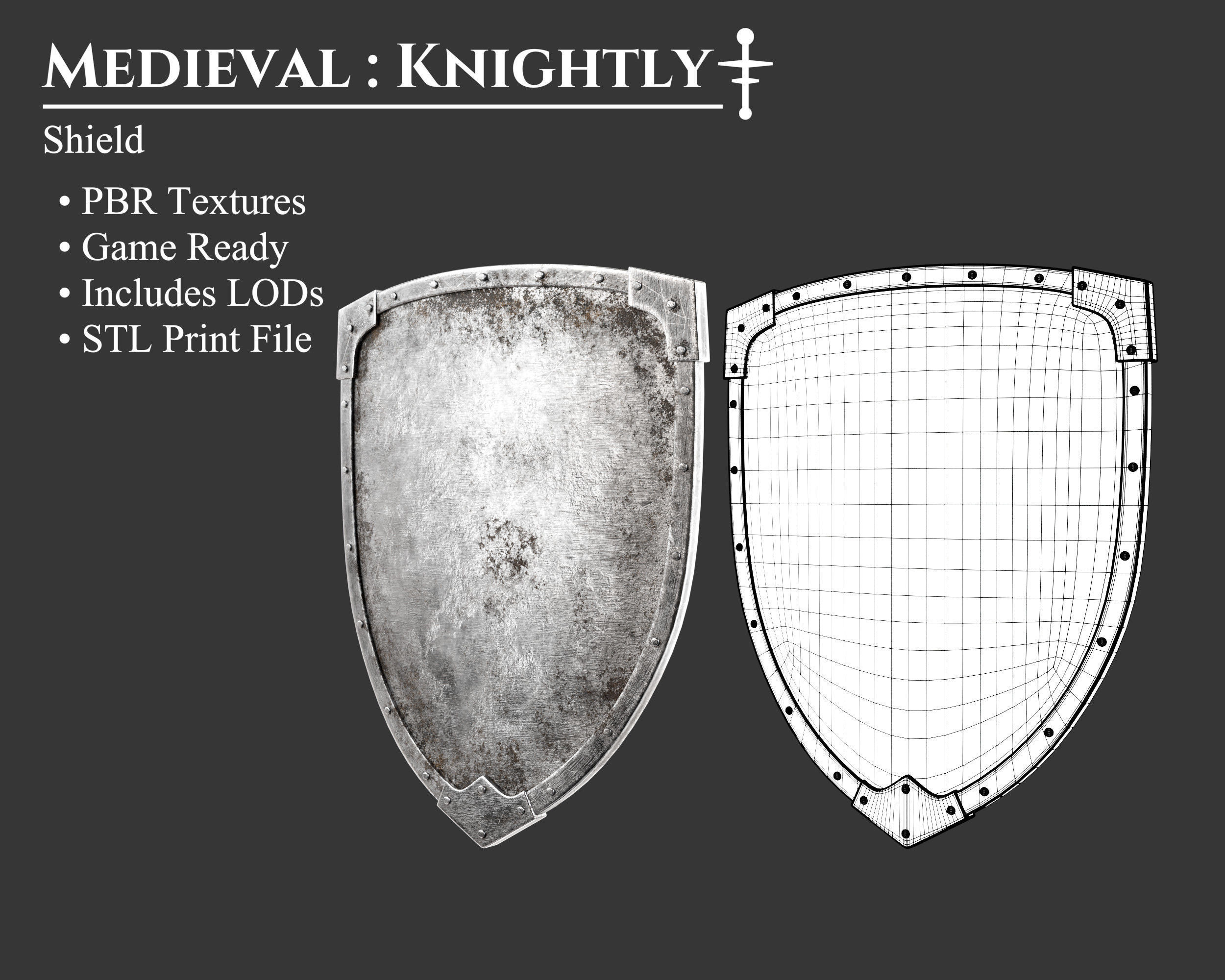 Medieval Collection Weapons Swords and Shields _18