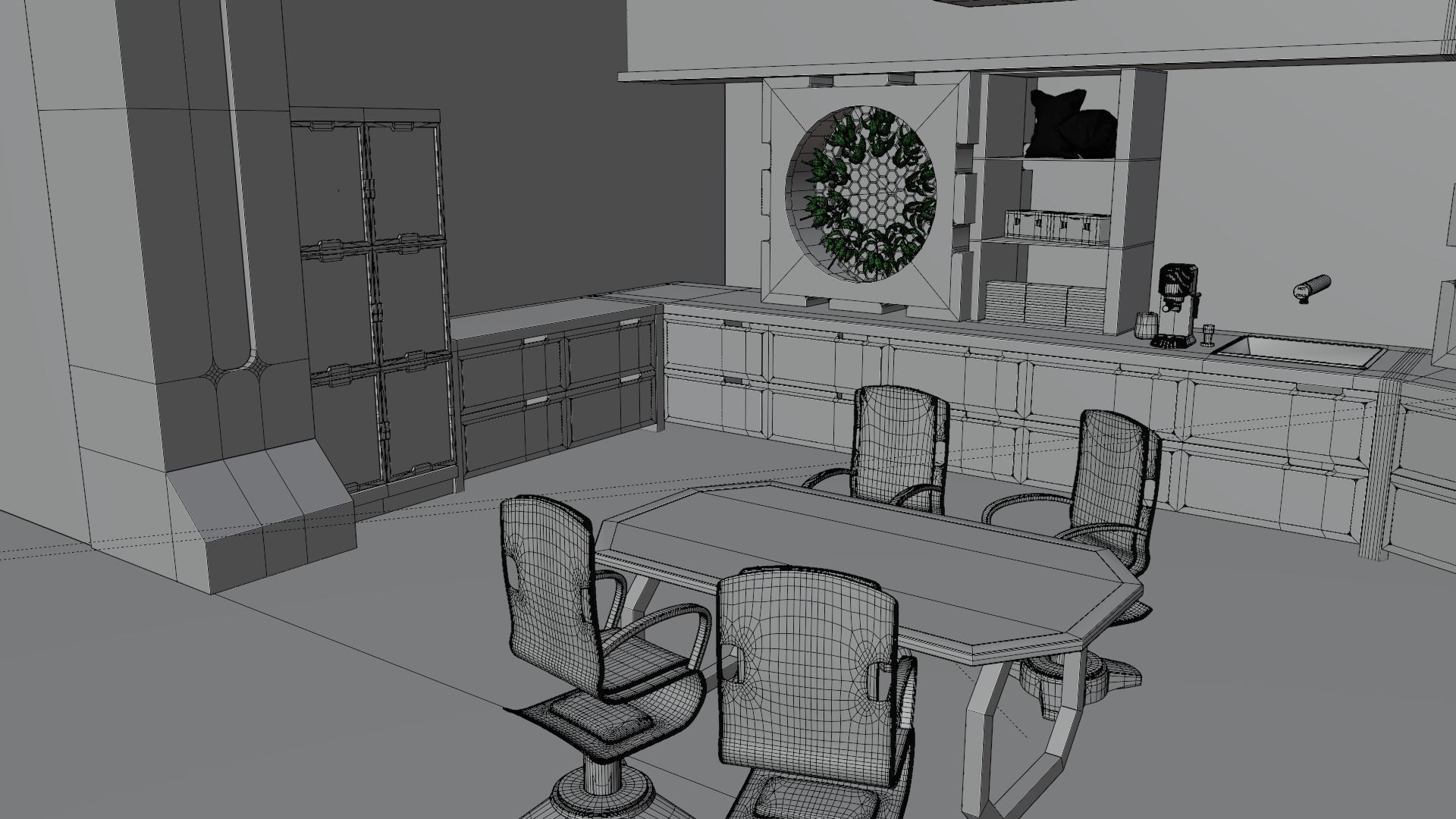 Sci-fi factory 3D model_19