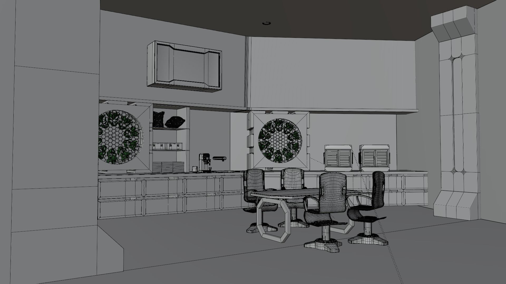 Sci-fi factory 3D model_18