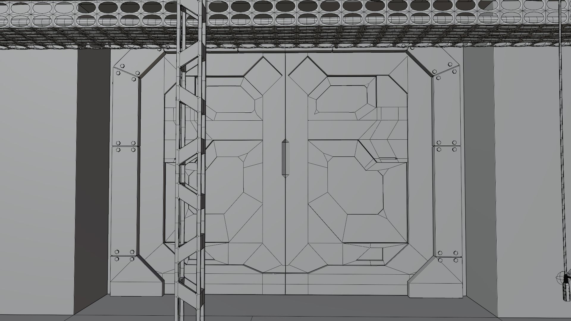 Sci-fi factory 3D model_28