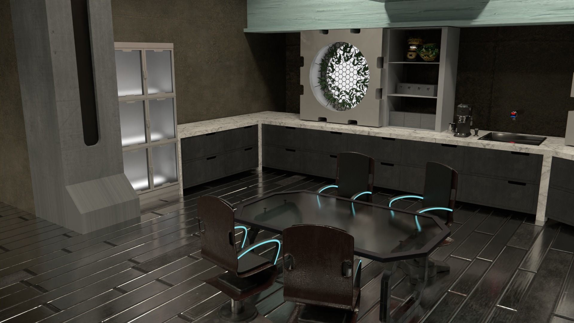 Sci-fi factory 3D model_3