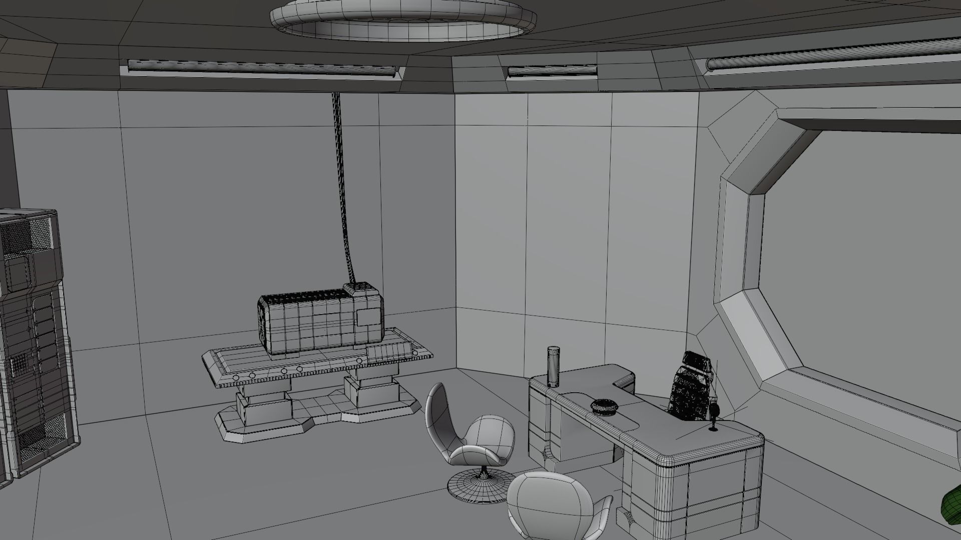 Sci-fi factory 3D model_33