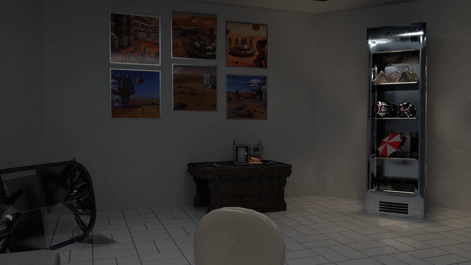 Sci-fi factory 3D model_15