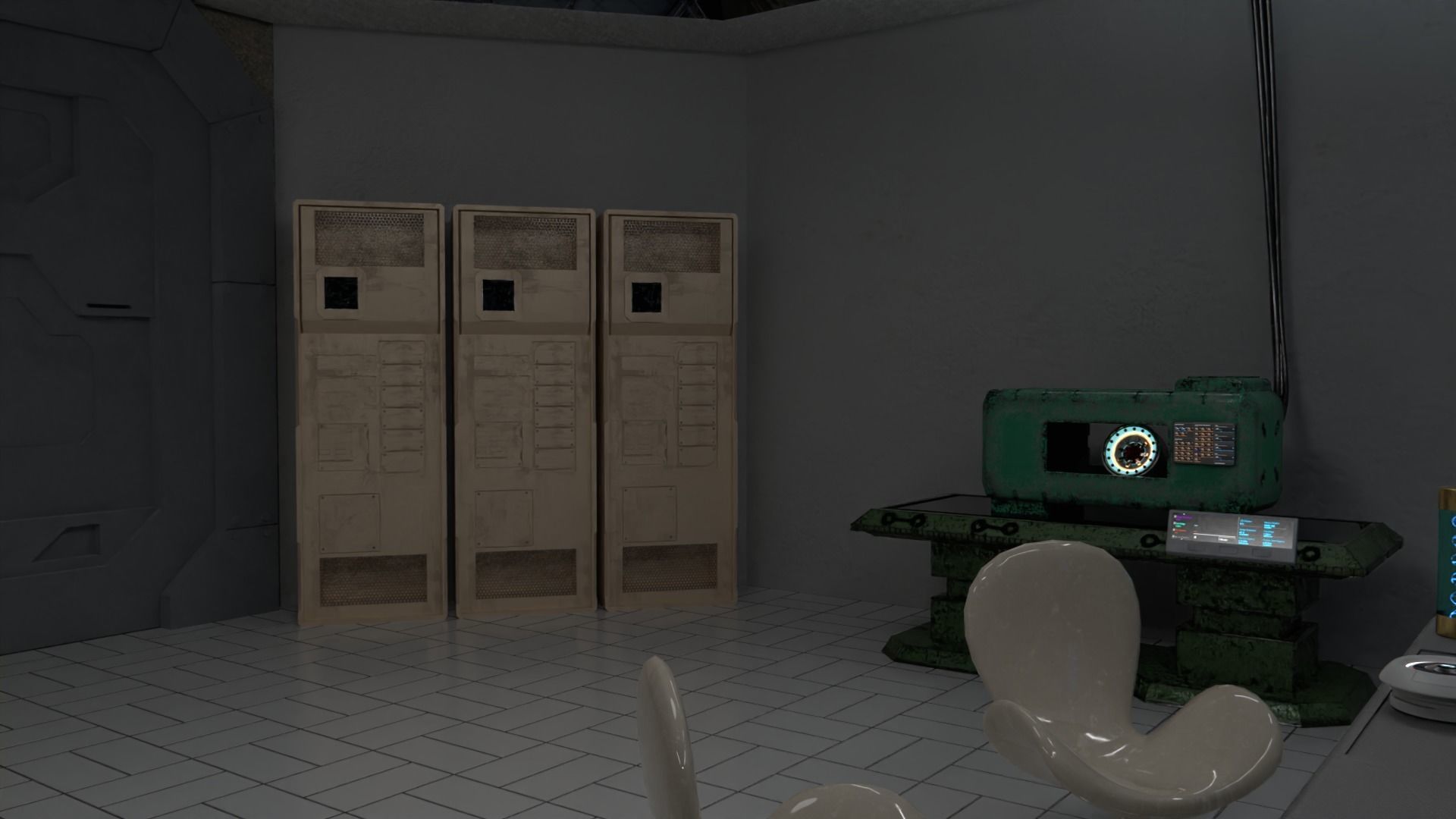 Sci-fi factory 3D model_16