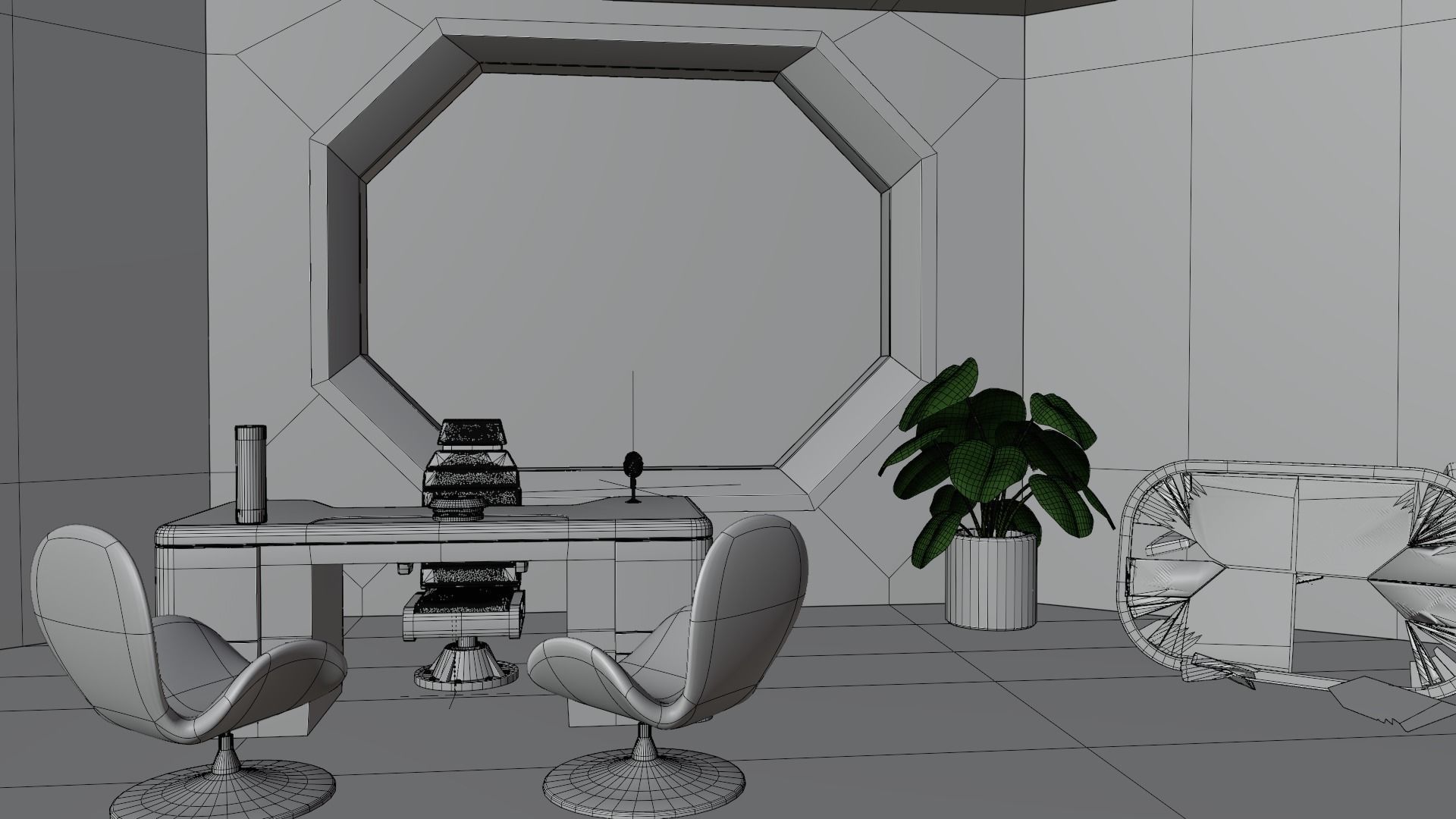 Sci-fi factory 3D model_30