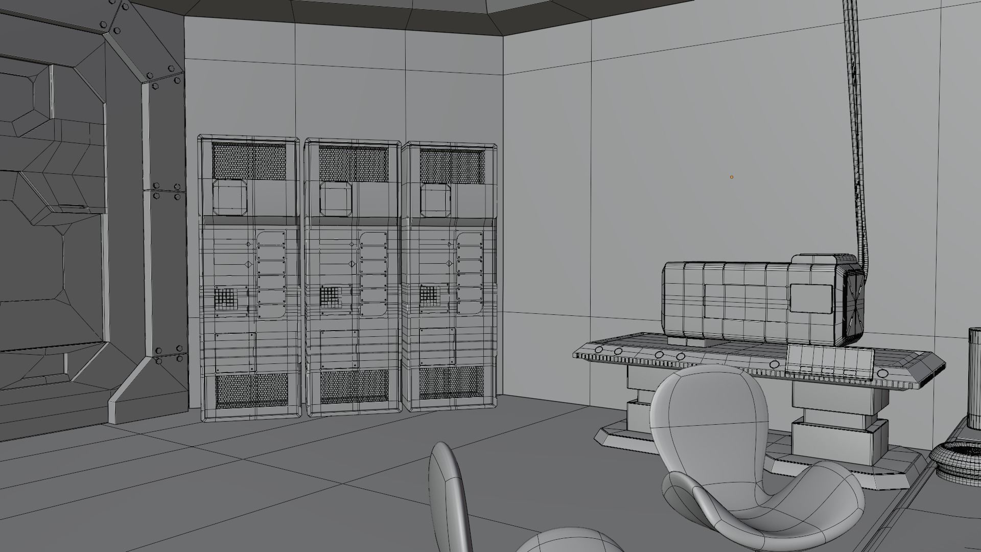 Sci-fi factory 3D model_32