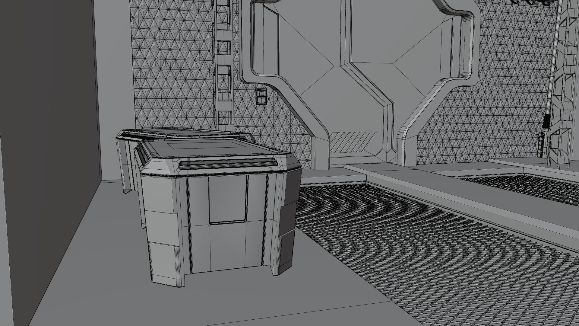 Sci-fi factory 3D model_25