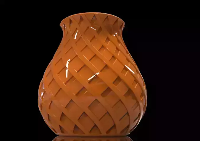 safeen s wicker vase 3D print model