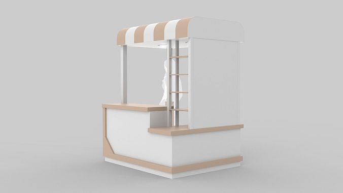 Pop Up Stall 3D model 3