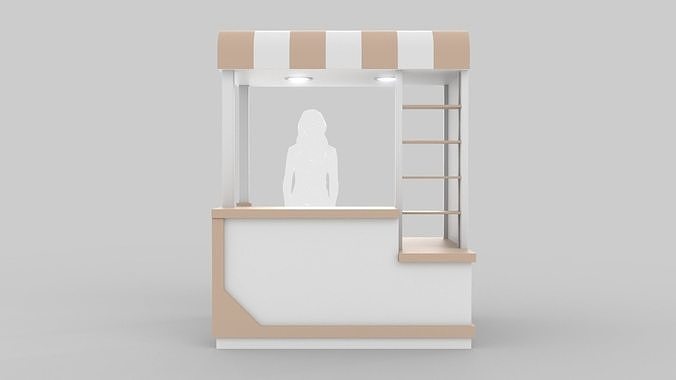 Pop Up Stall 3D model 2